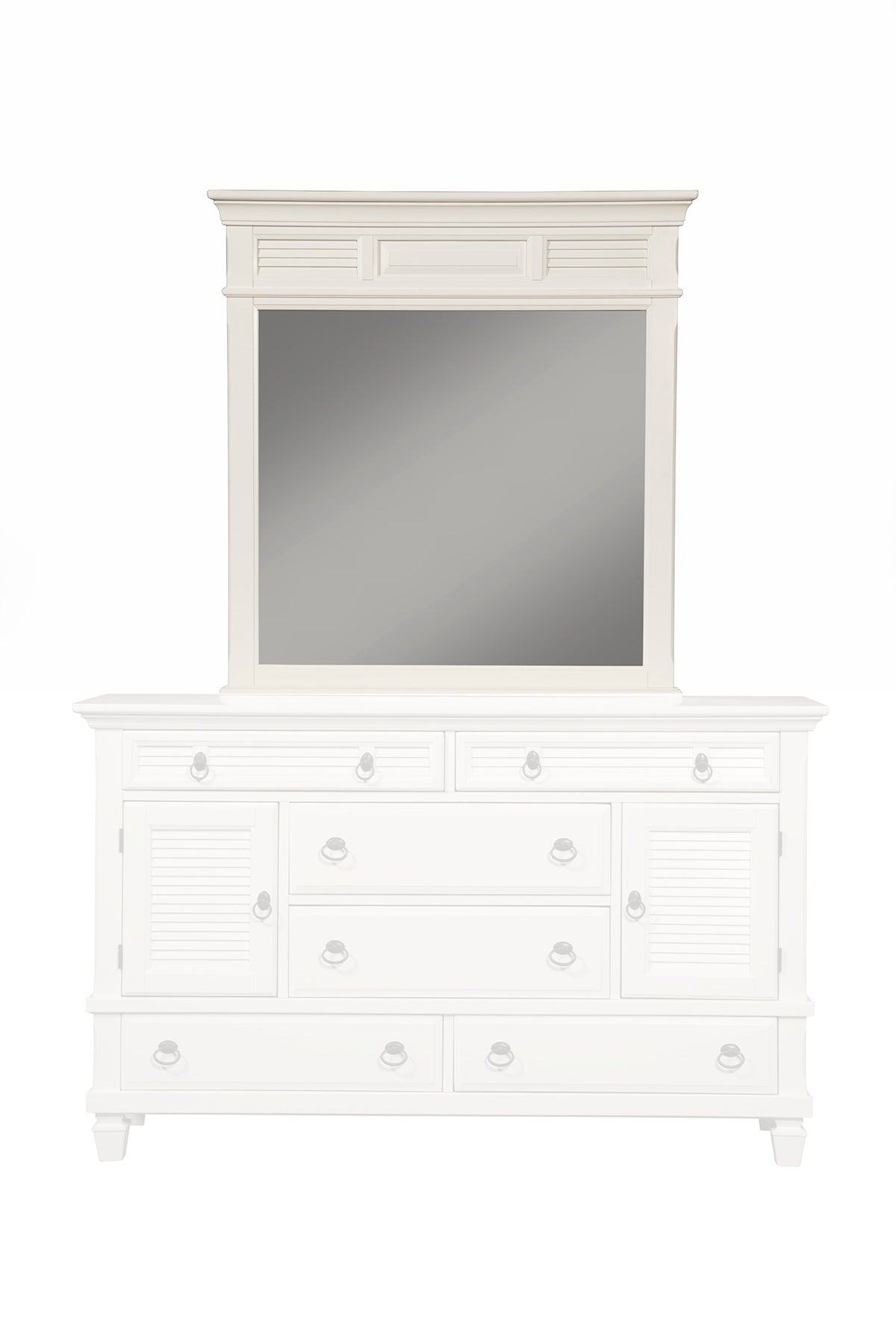 Winchester Mirror, White