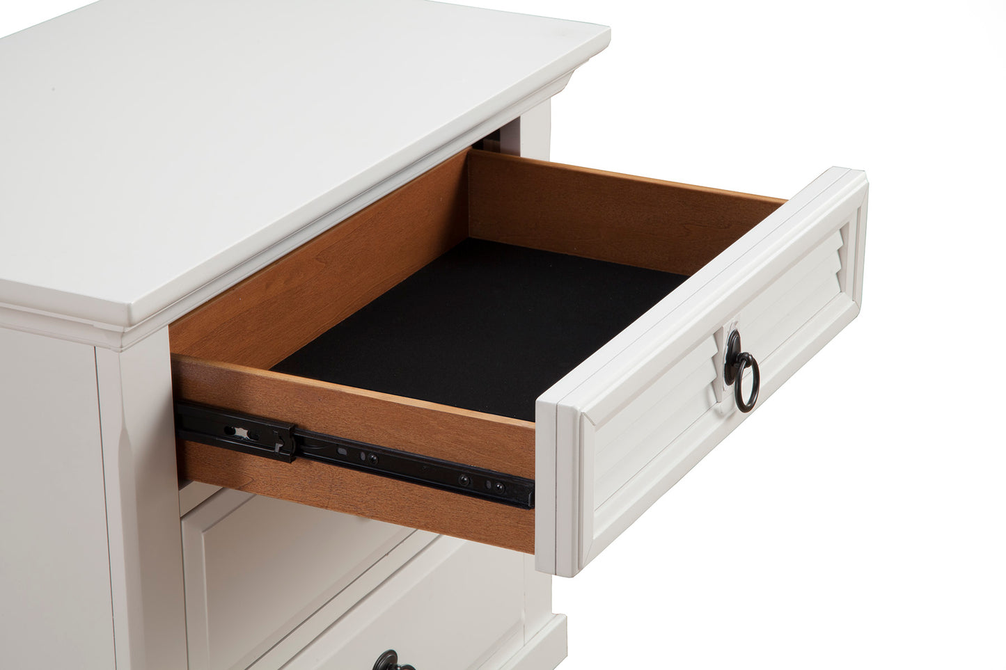 Winchester 3 Drawer Nightstand, White