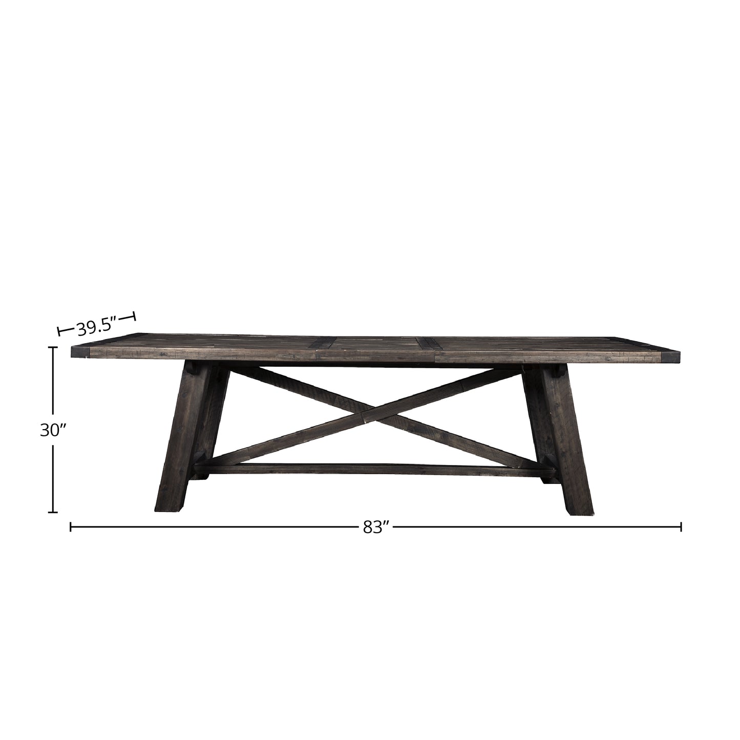 Newberry Extension Dining Table, Salvaged Grey