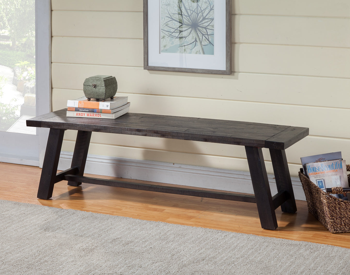 Newberry Bench, Salvaged Grey