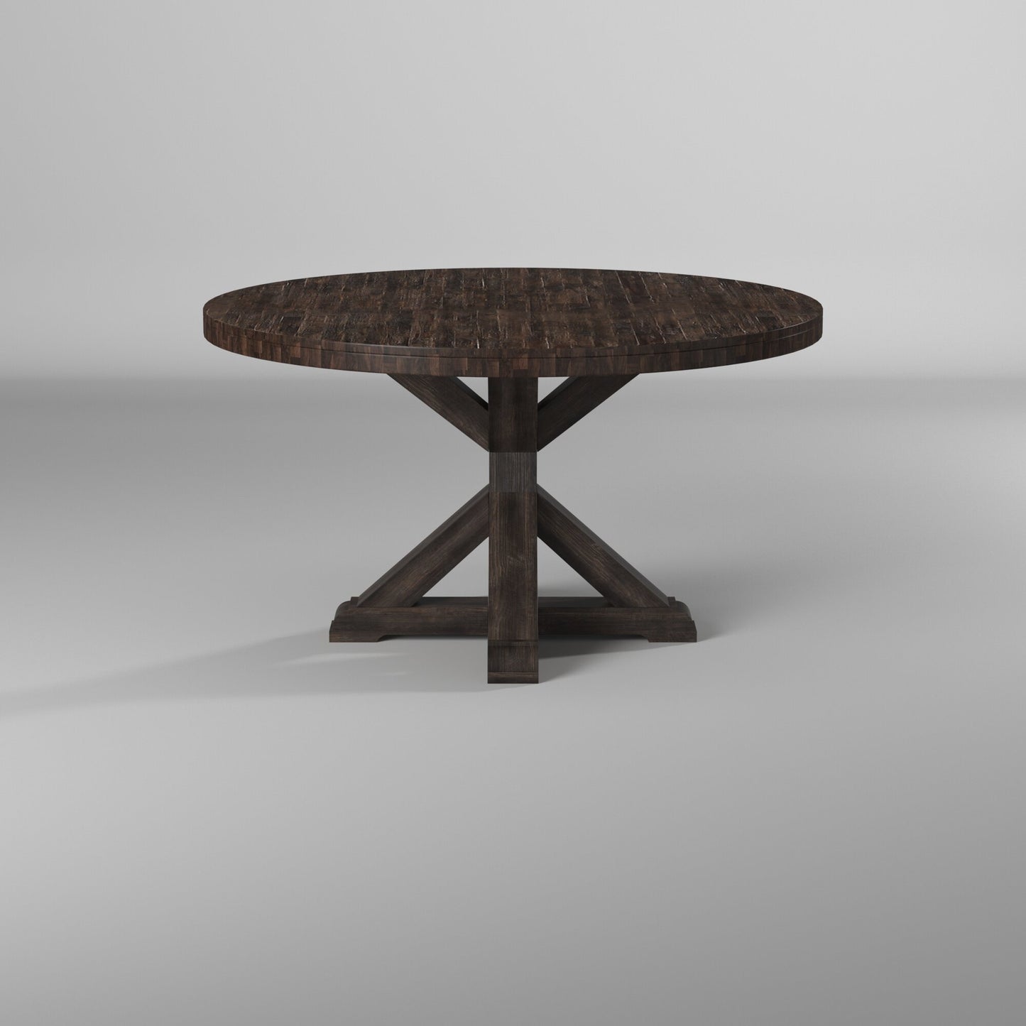 Newberry Round Dining Table, Salvaged Grey