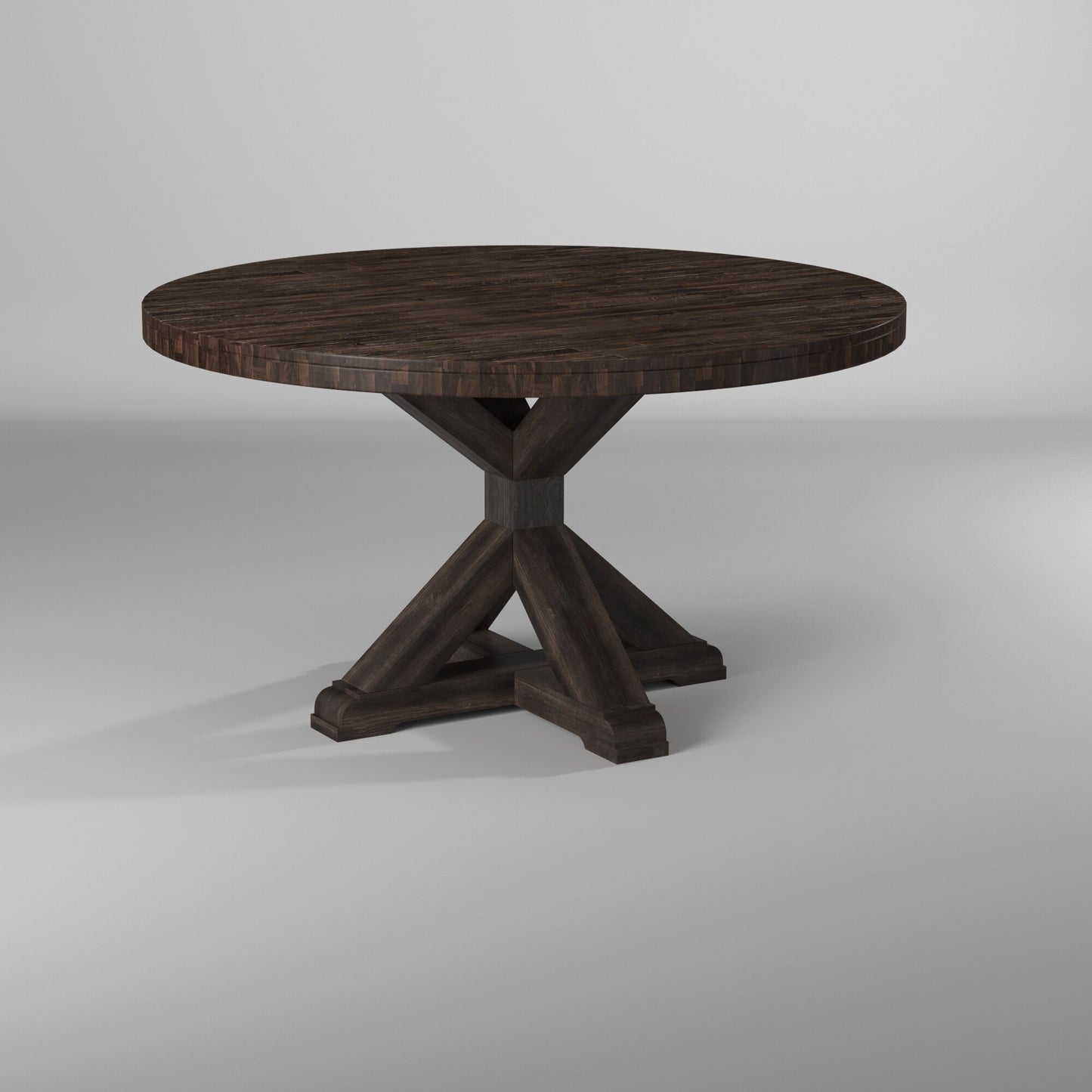 Newberry Round Dining Table, Salvaged Grey