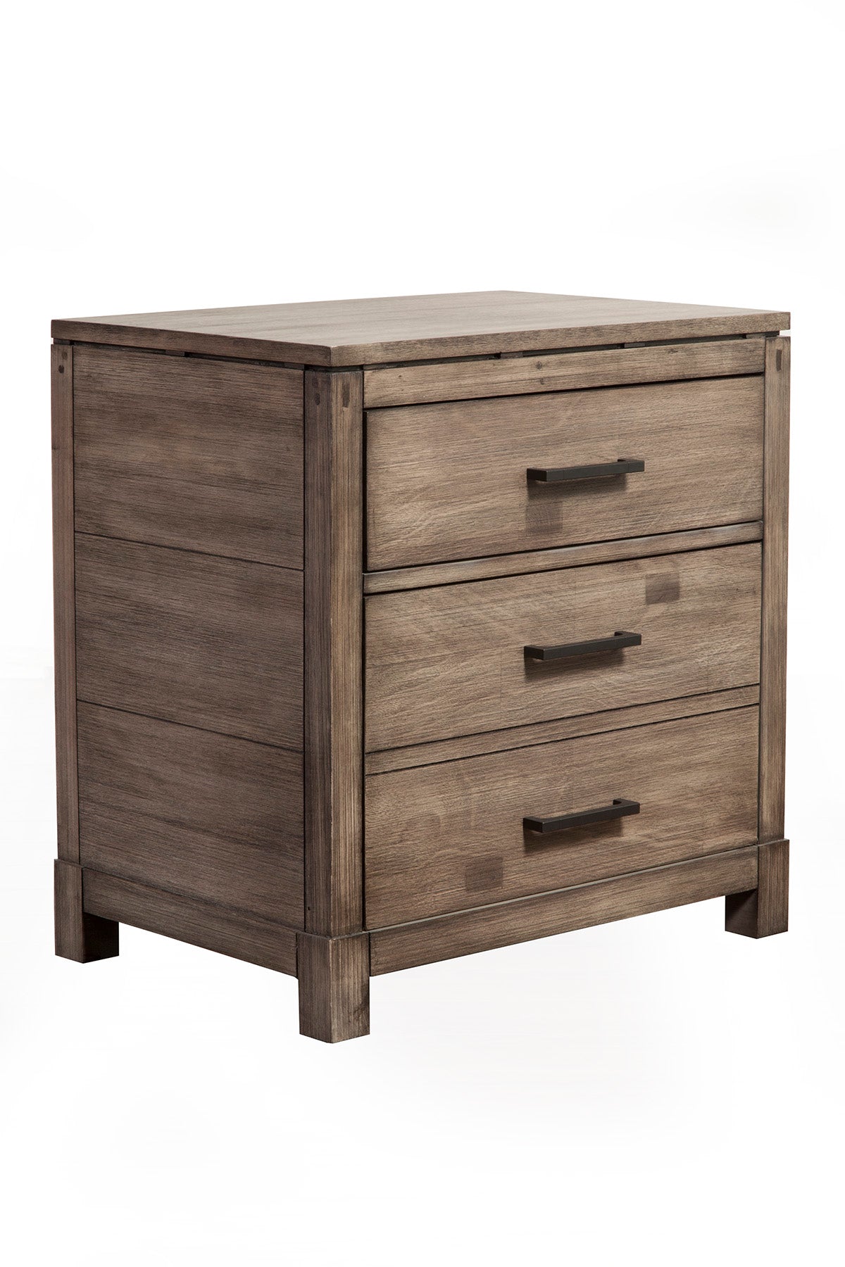 Sydney 2 Drawer Nightstand, Weathered Grey
