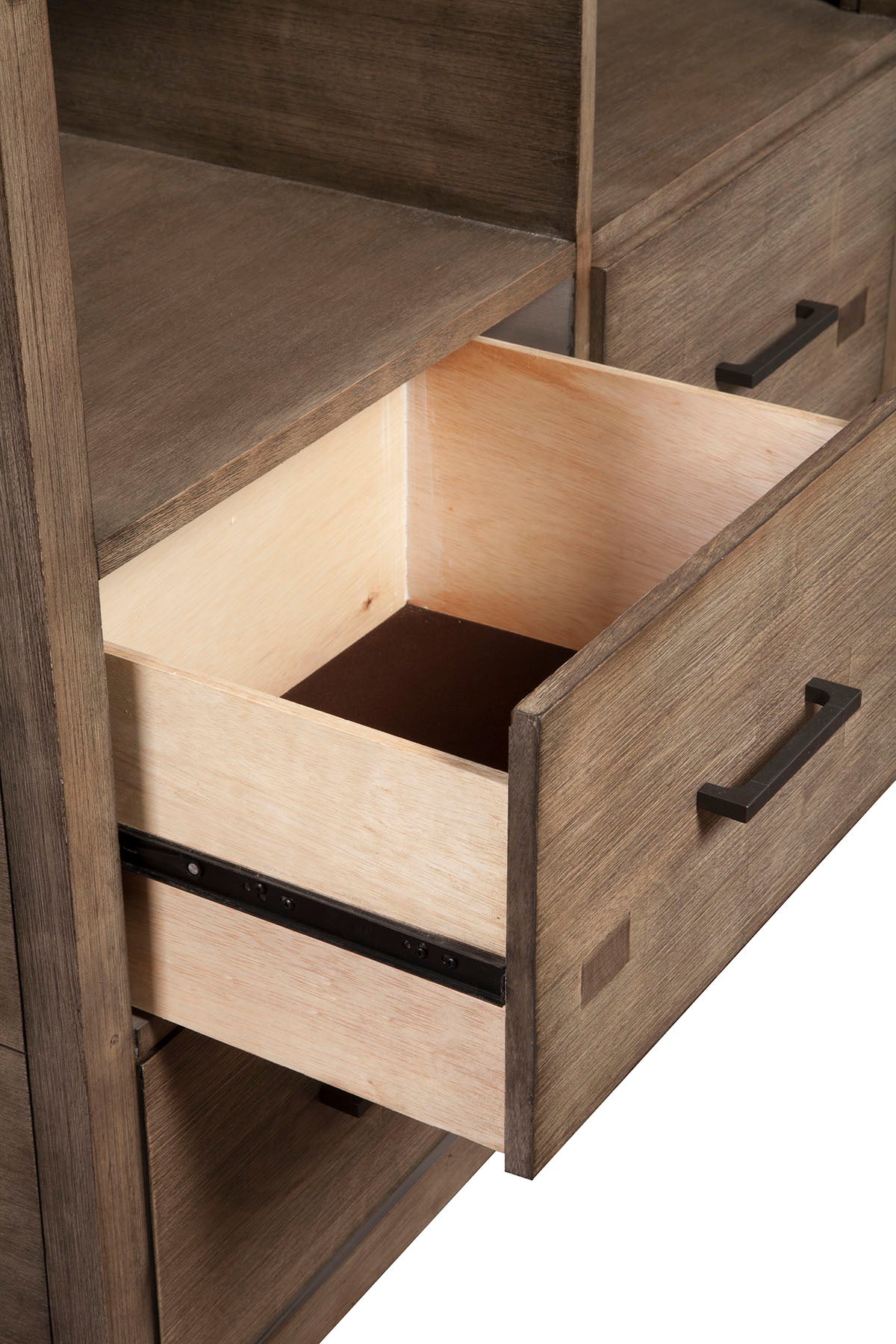 Sydney 4 Drawer TV Media Chest, Weathered Grey