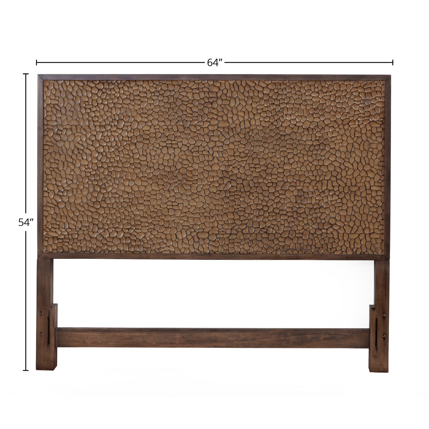 Brown Pearl Queen Headboard, Brown Bronze