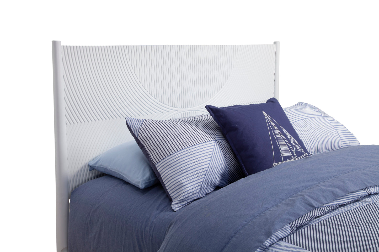 Tranquility California King Panel Bed, White