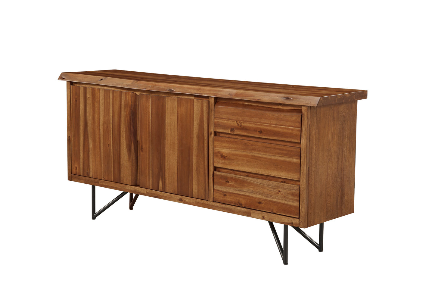 Live Edge Server, Light Walnut