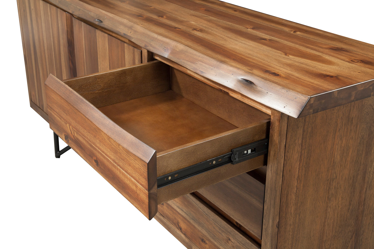 Live Edge Server, Light Walnut