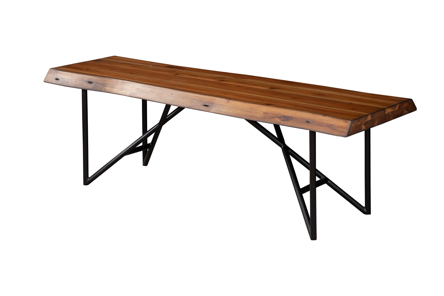 Live Edge Bench, Light Walnut
