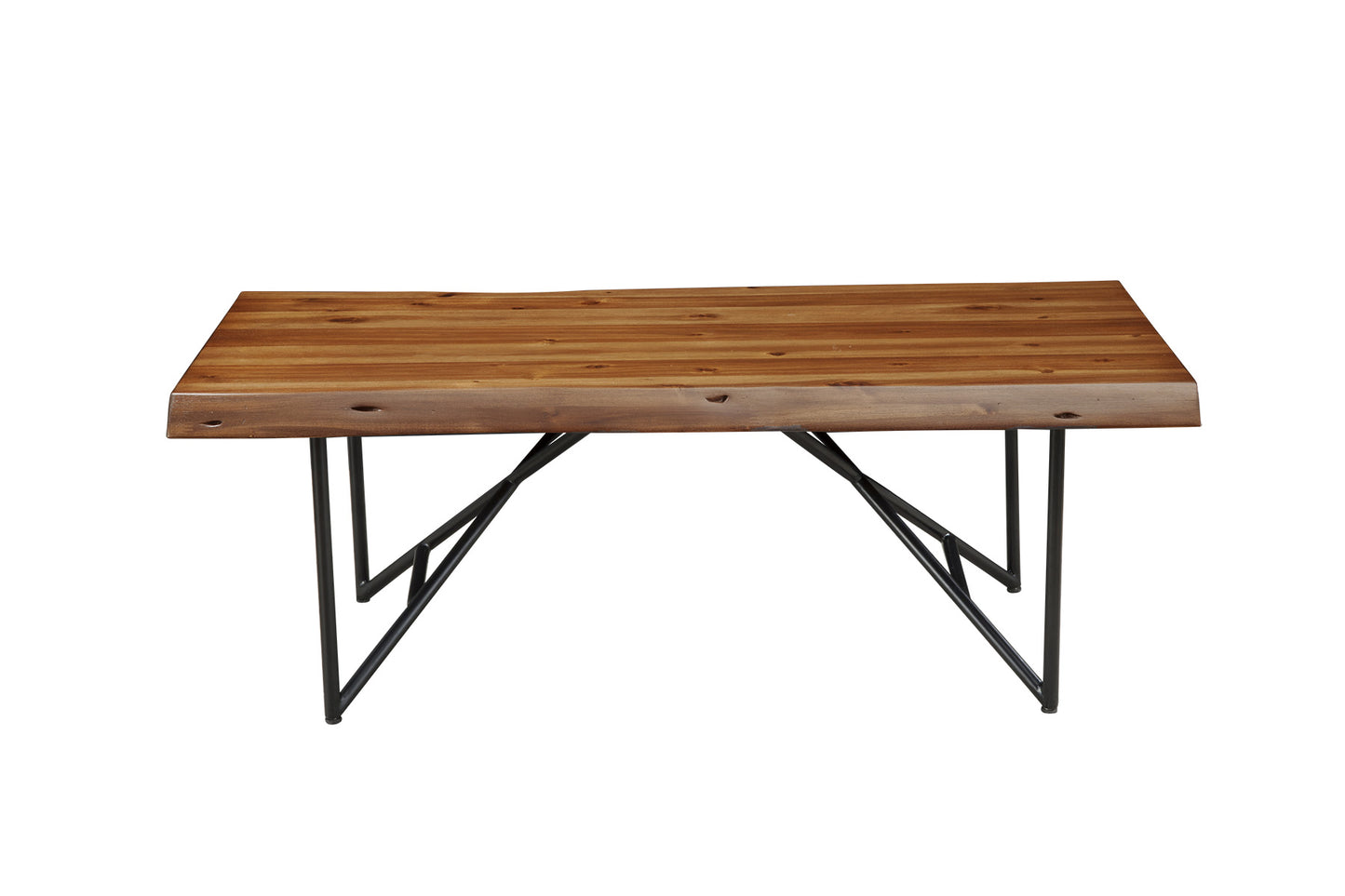 Live Edge Coffee/Cocktail Table, Light Walnut