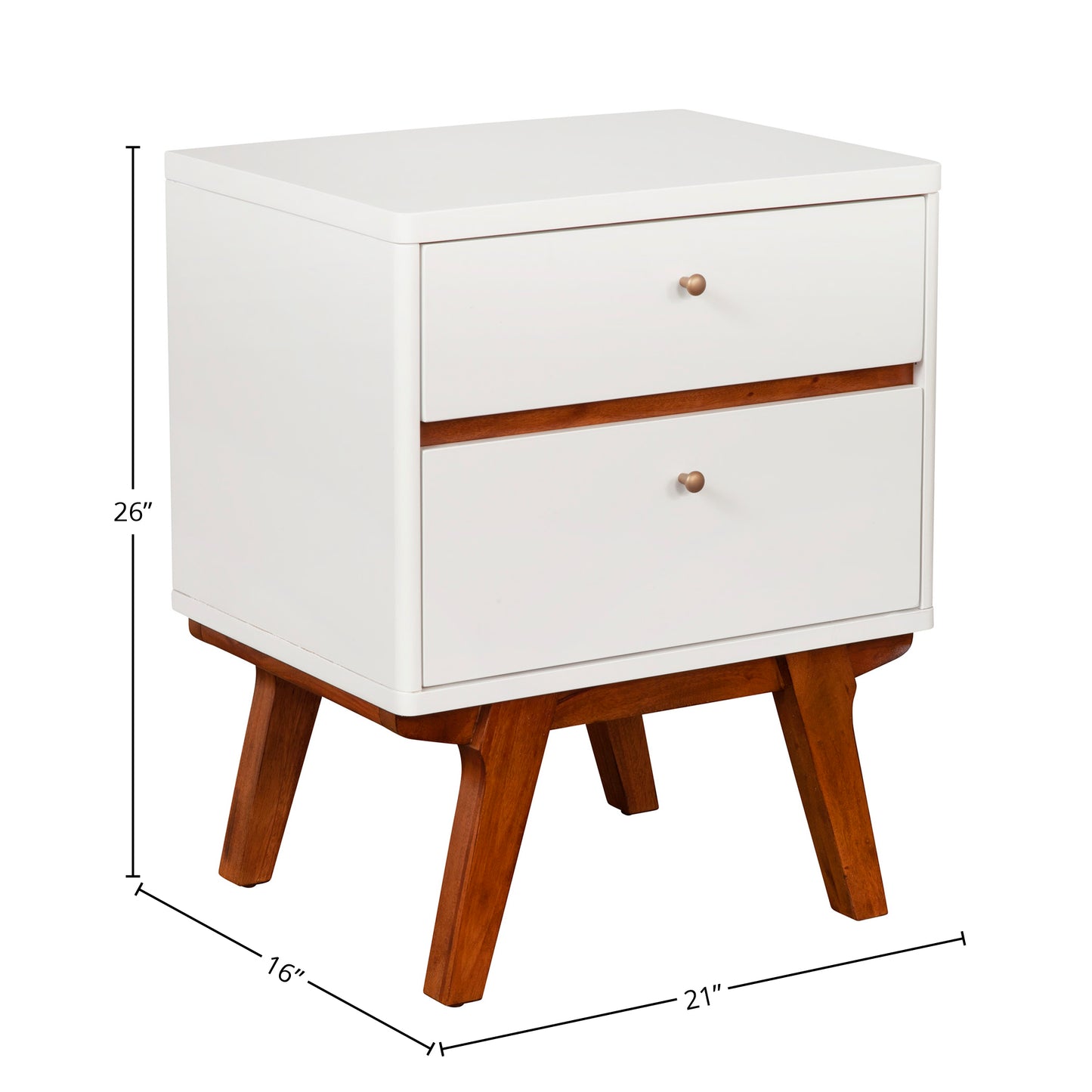 Dakota Two Drawer Nightstand