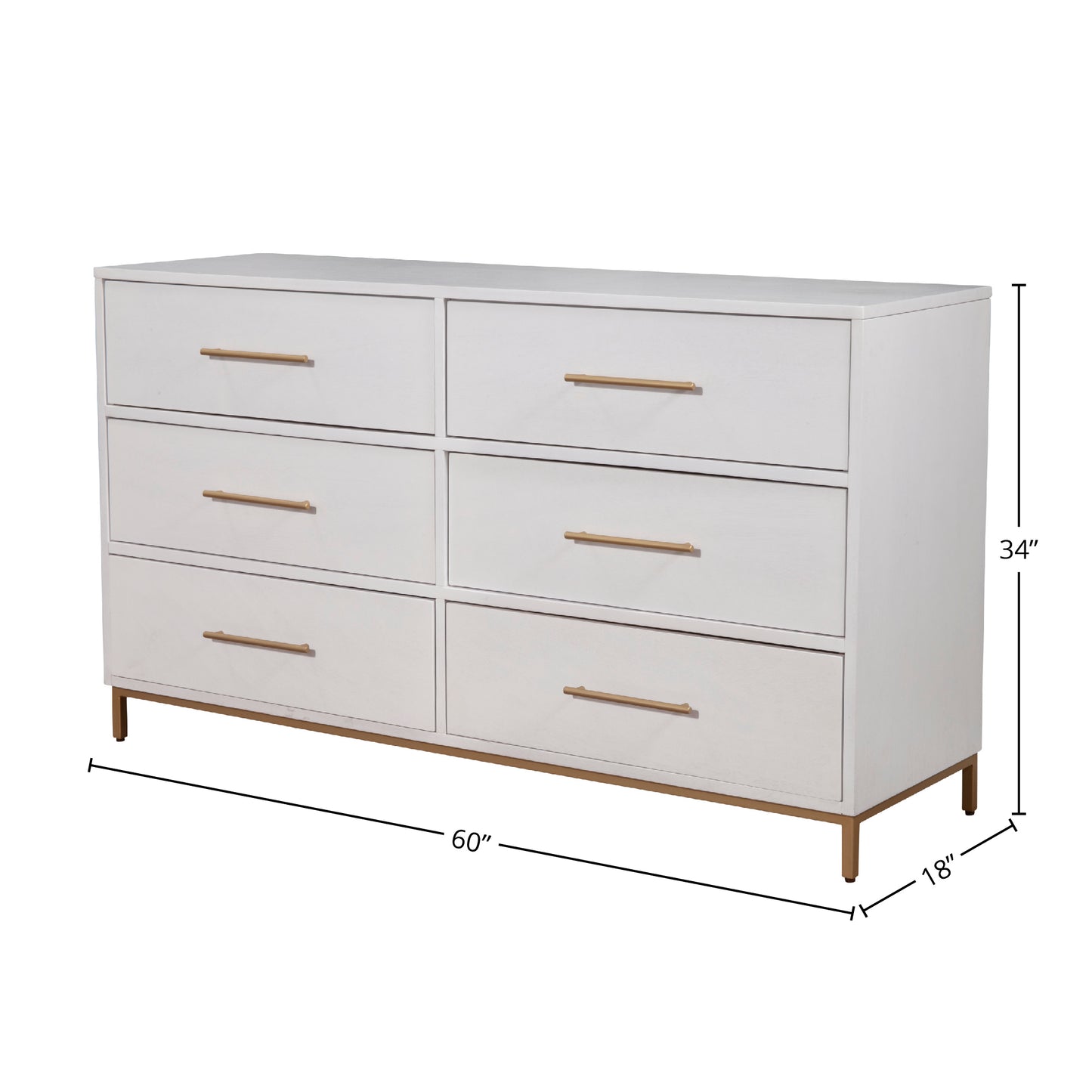 Madelyn Six Drawer Dresser