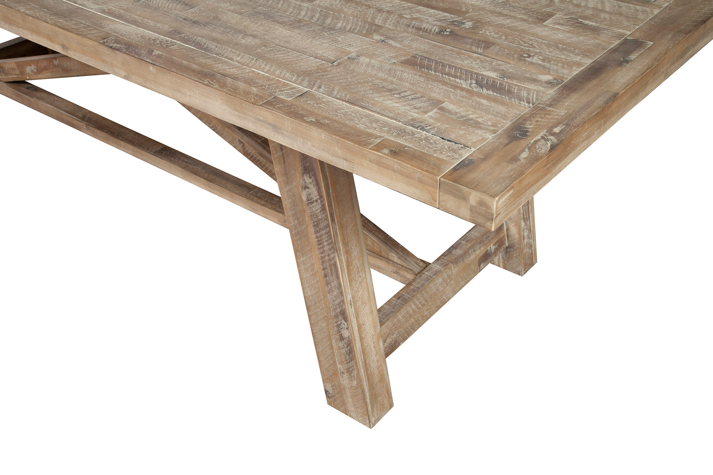 Newberry Extension Dining Table, Weathered Natural