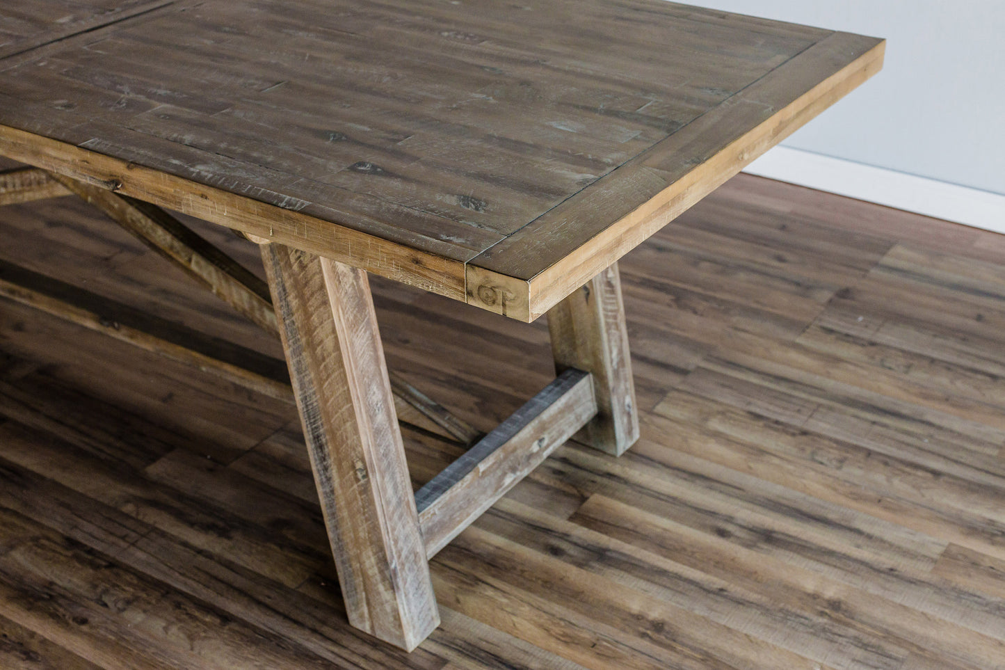 Newberry Extension Dining Table, Weathered Natural