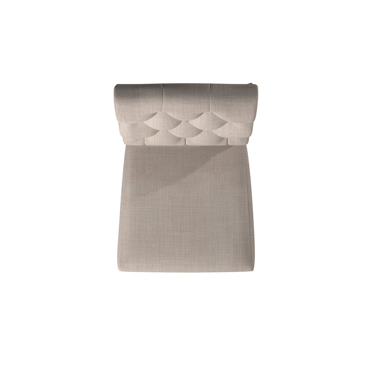 Newberry Set of 2 Button Tufted Parson Chairs, Weathered Natural