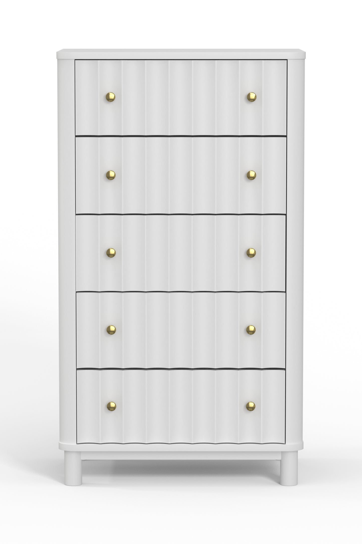 Stapleton 5 Drawer Chest, White