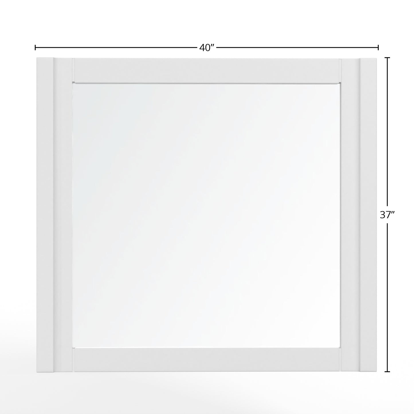 Stapleton Mirror, White