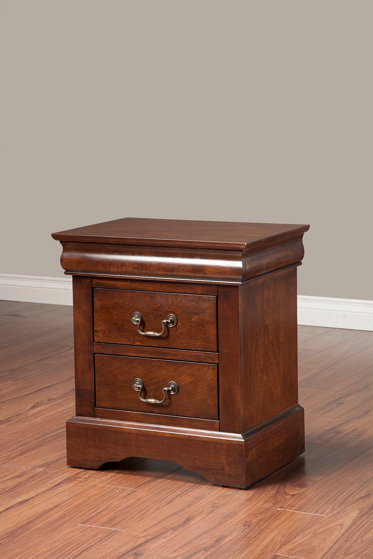 West Haven 2 Drawer Nightstand, Cappuccino
