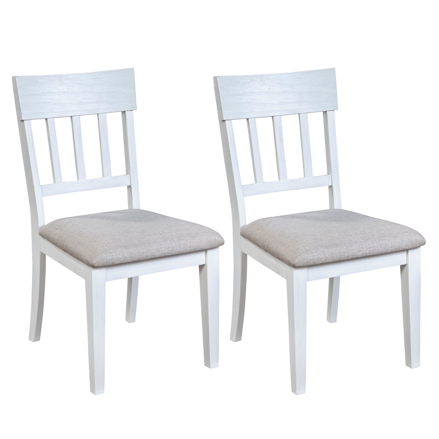 Donham Set of 2 Side Chairs, White