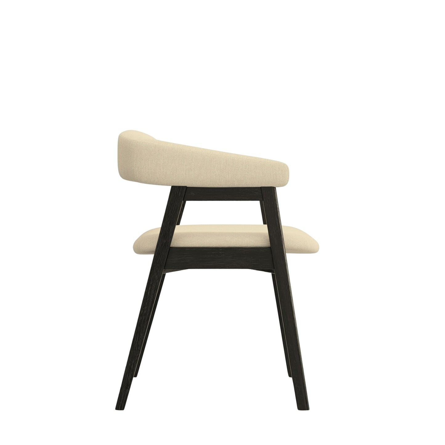 Cove Curved Back Chairs, Vintage Black (Set of 2)
