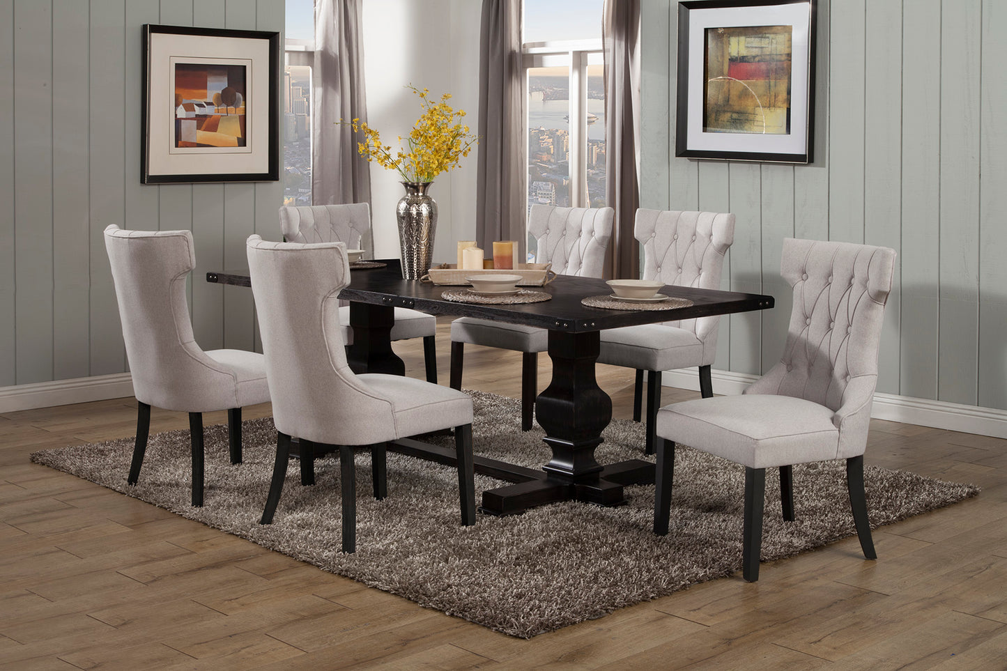 Manchester Dining Table, Vintage Black