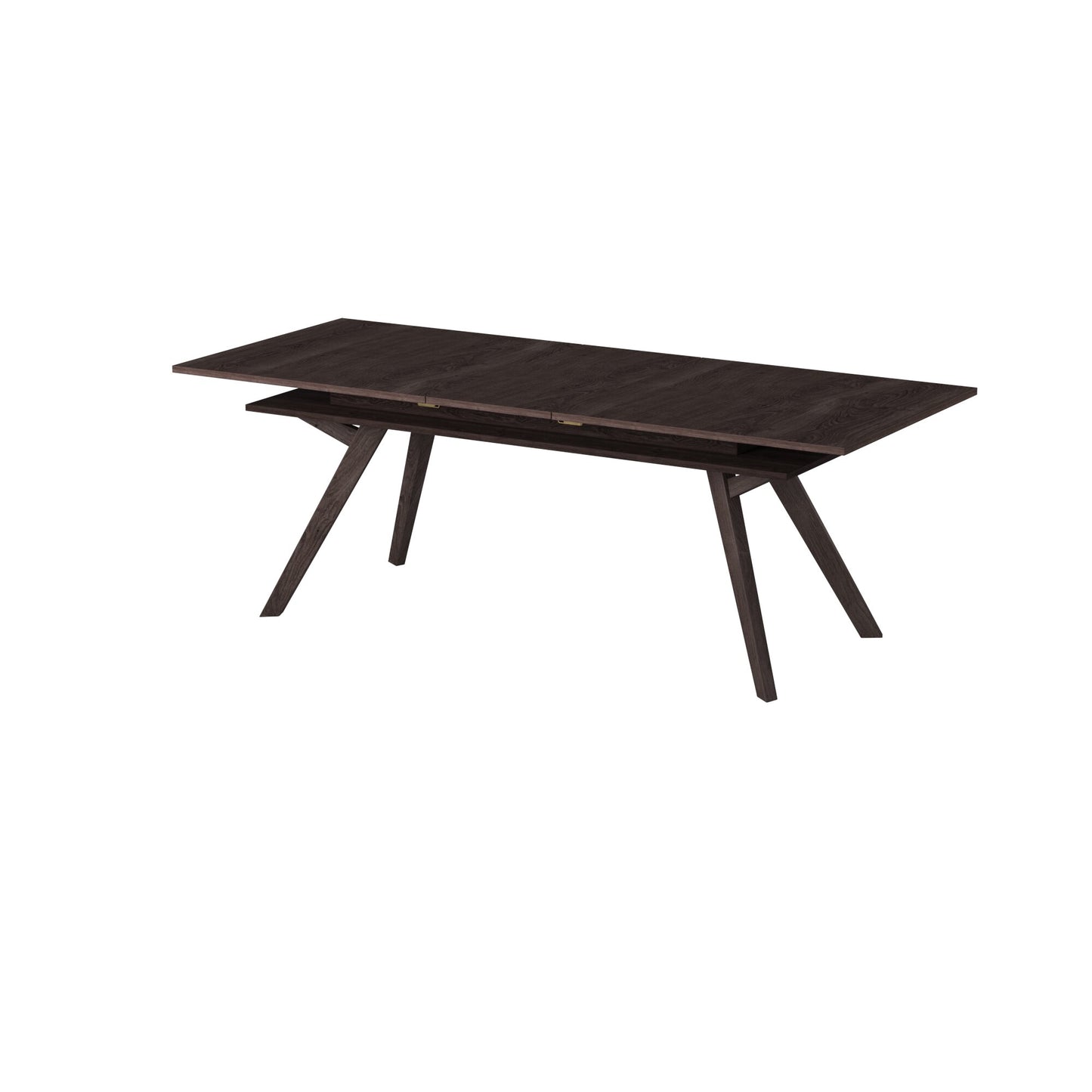 Lennox Rectangular Extension Dining Table, Dark Tobacco