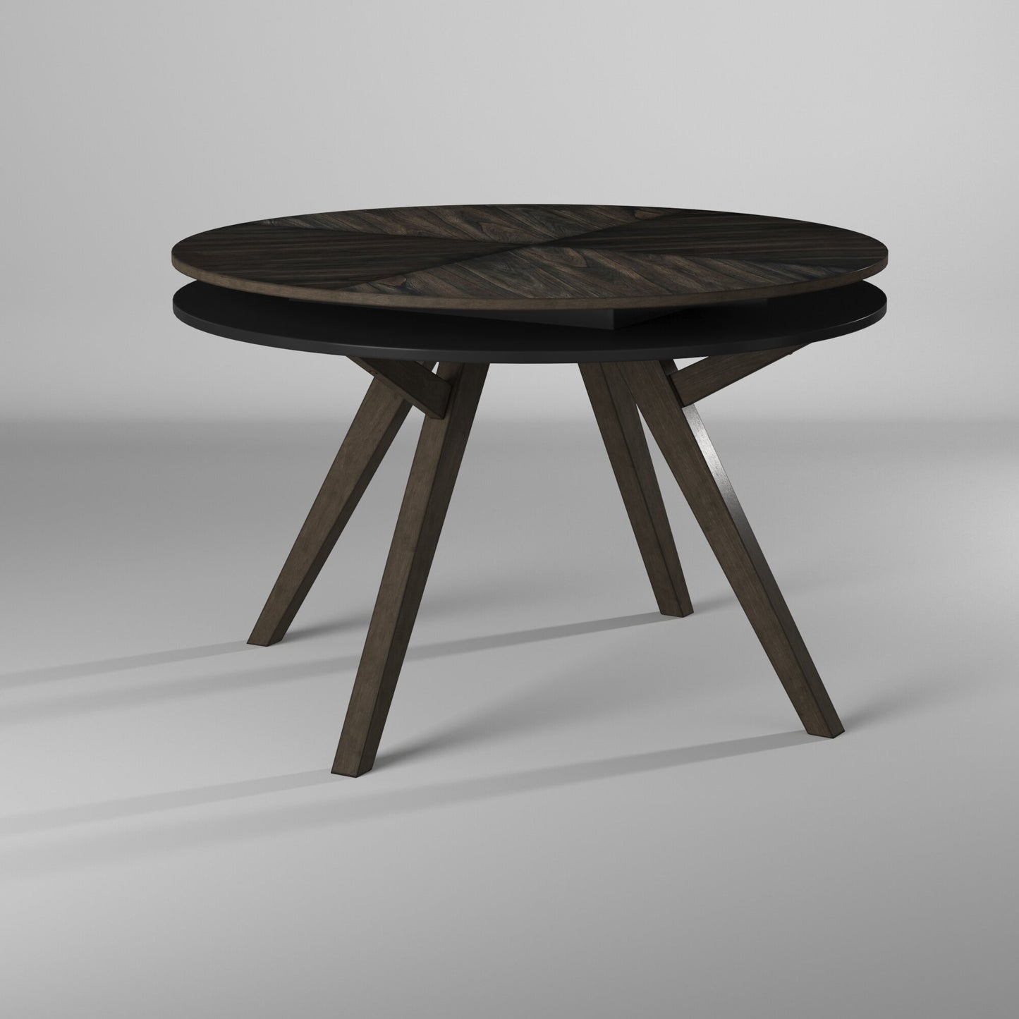 Lennox Round Dining Table, Dark Tobacco