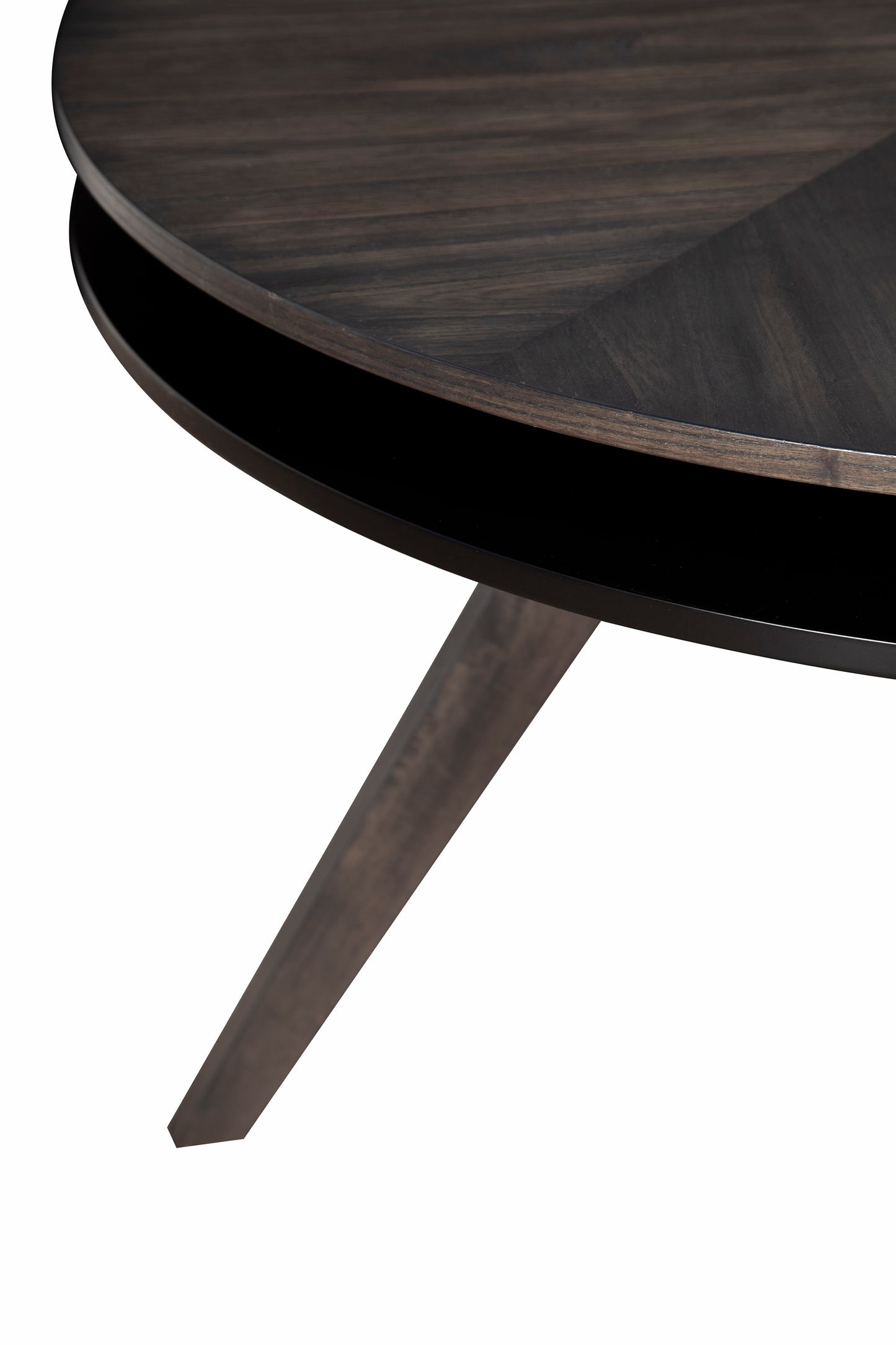 Lennox Round Dining Table, Dark Tobacco