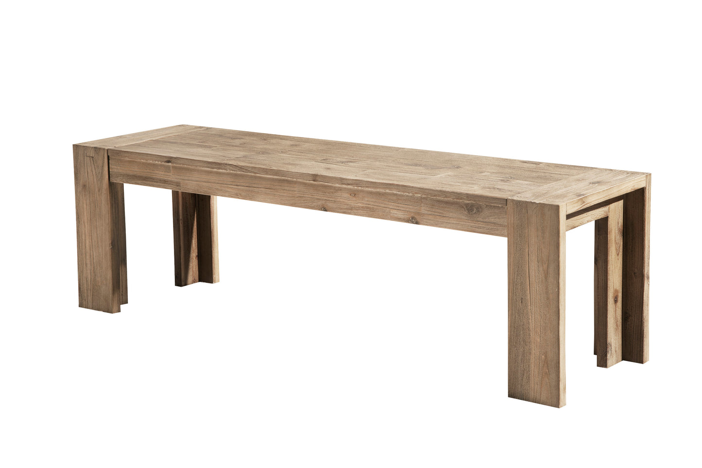 Seashore Dining Bench, Antique Natural