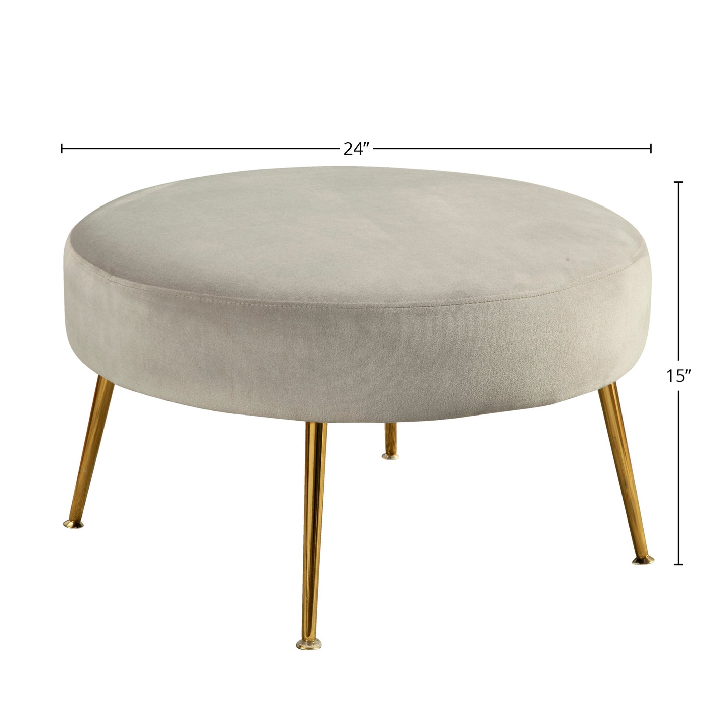Rebecca Footstool, Grey