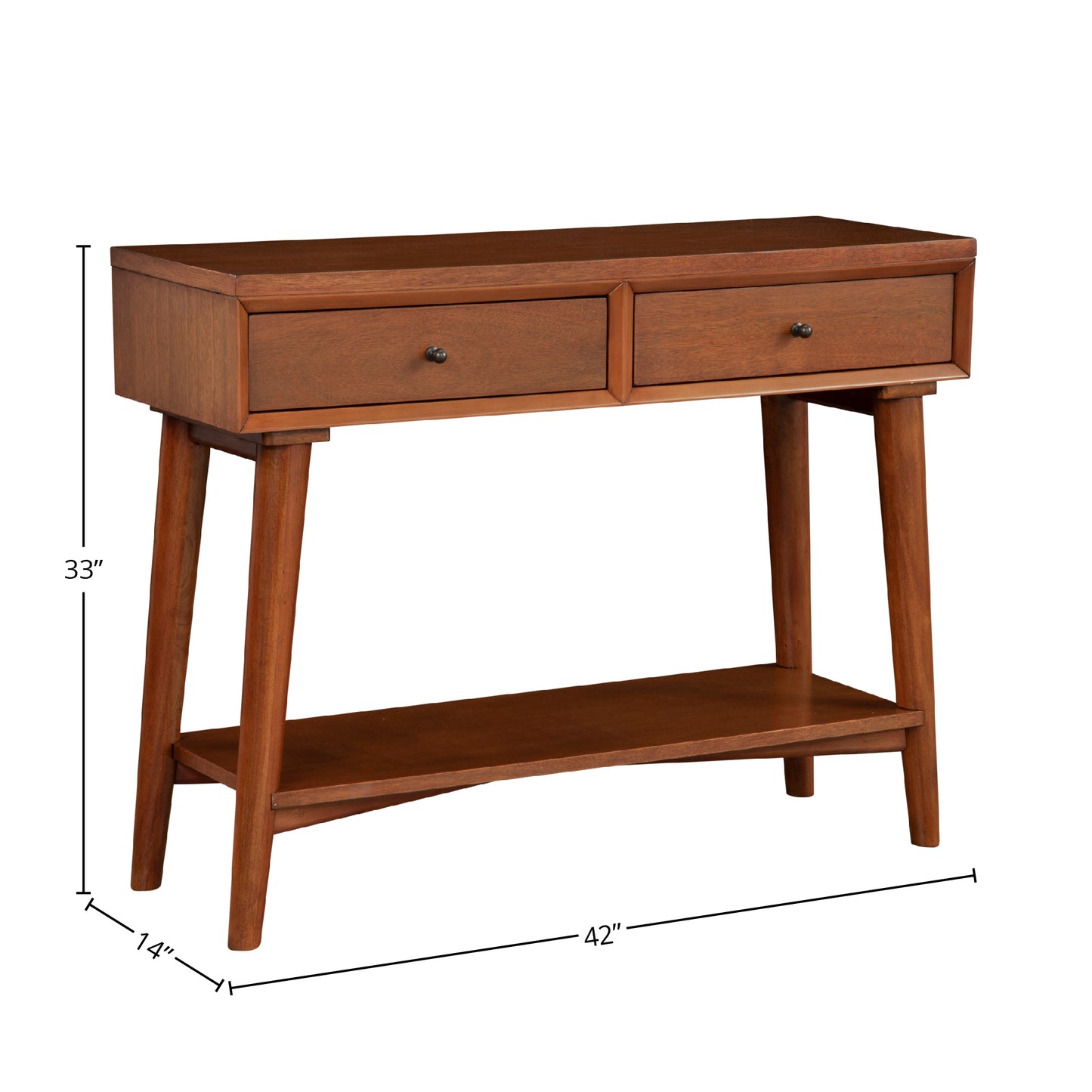 Flynn Console Table, Chestnut
