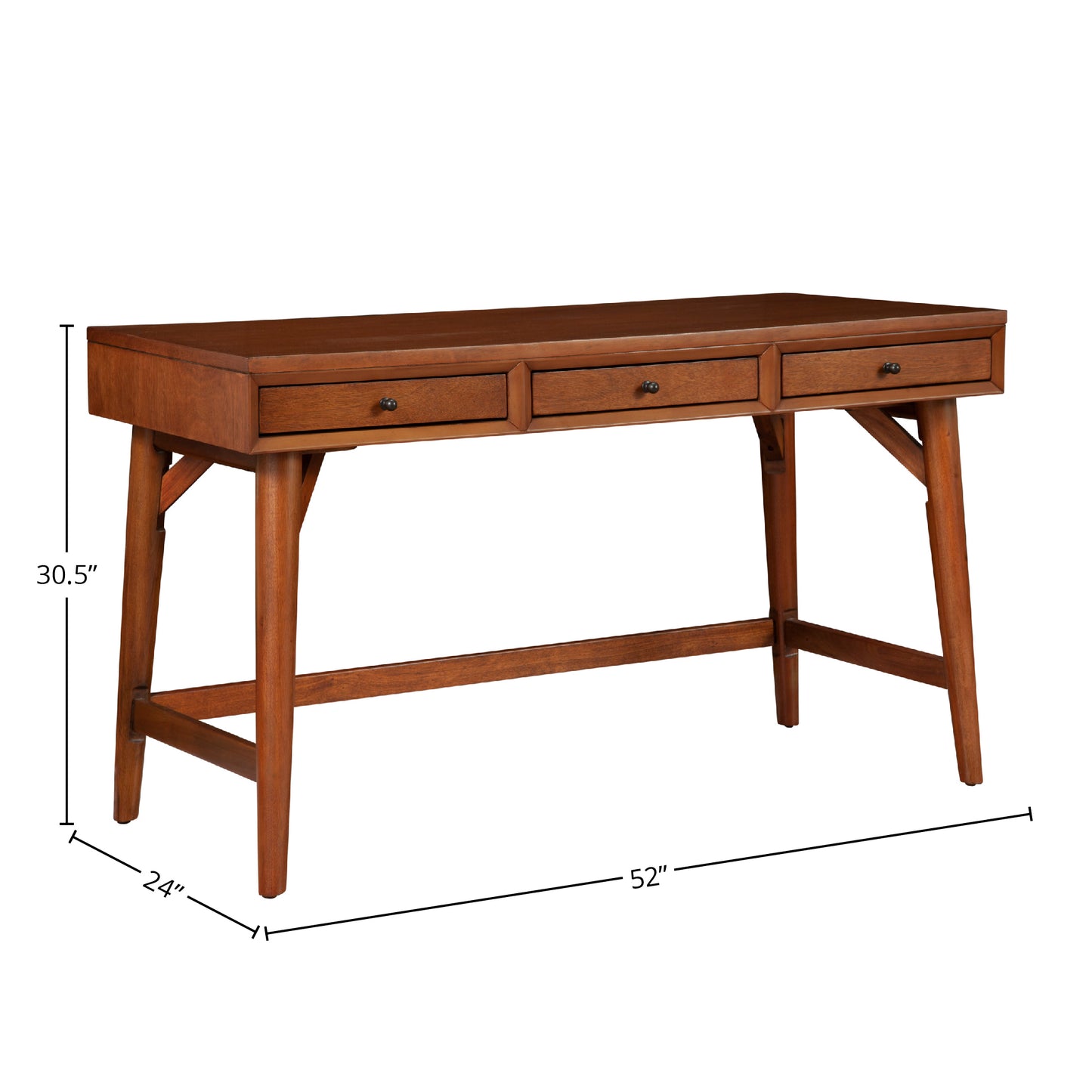 Flynn Large Desk, Chestnut