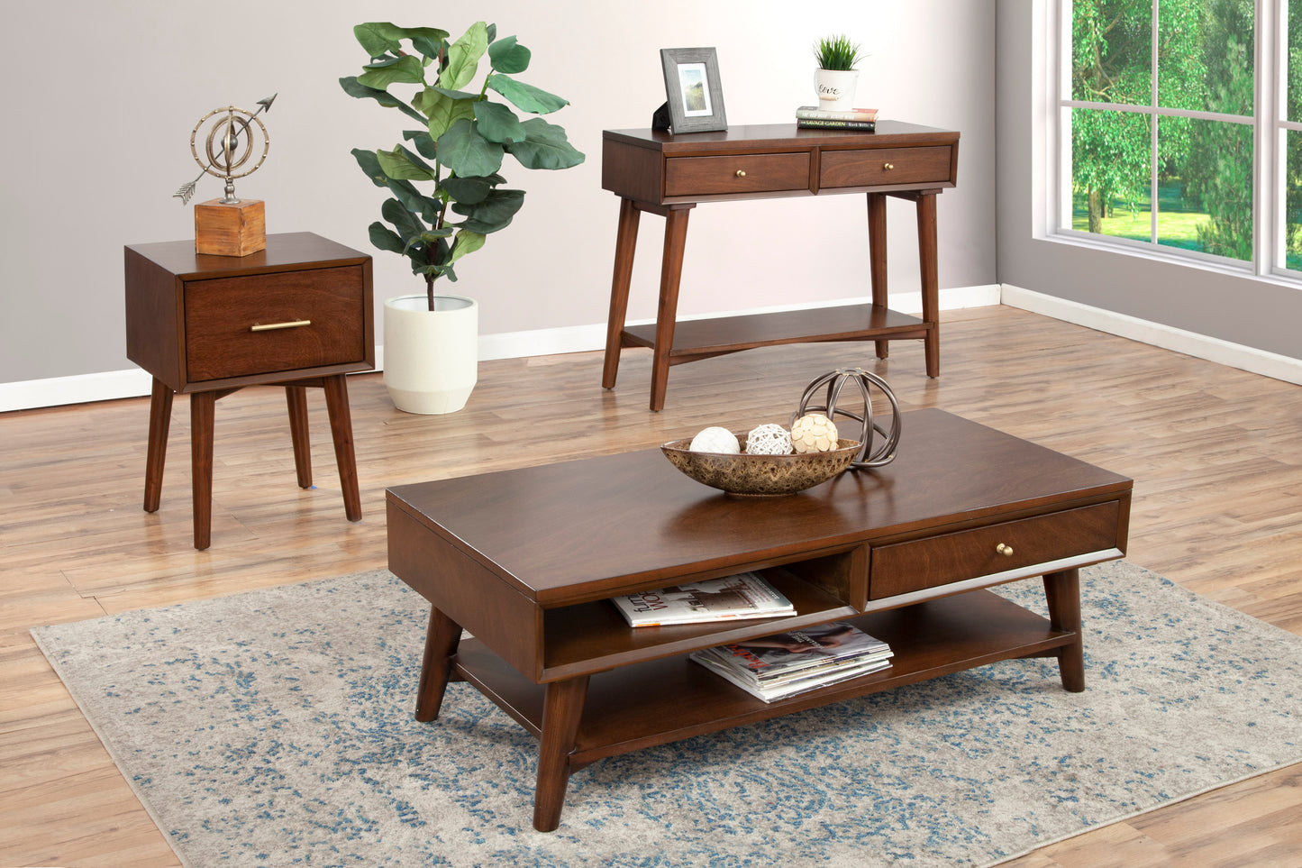 Flynn Coffee Table, Walnut