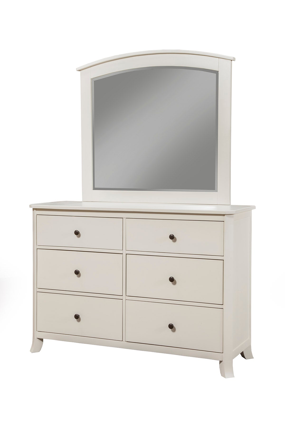Baker Mirror, White