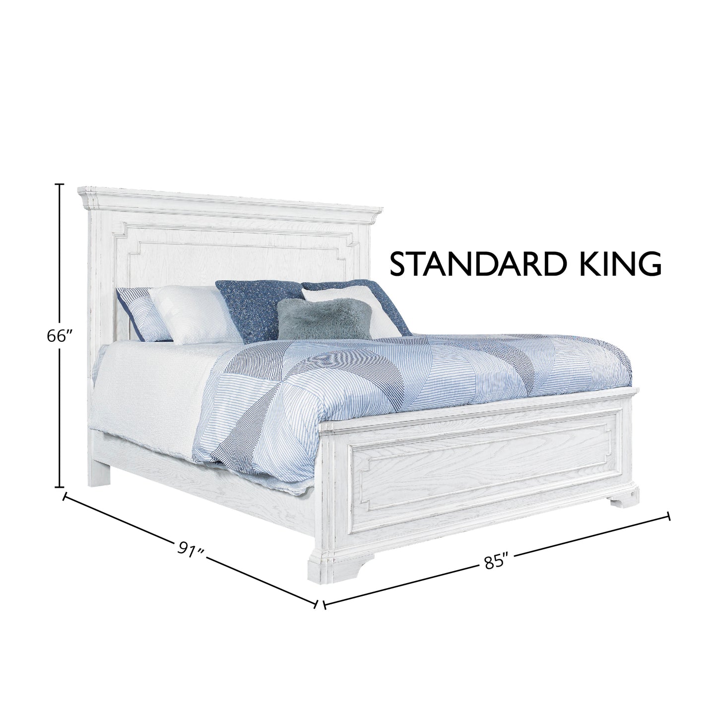 Clara Standard King Panel Bed