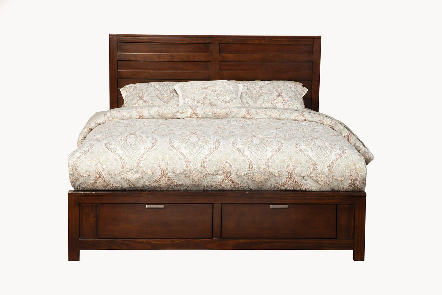 Carmel Queen Storage Bed, Cappuccino