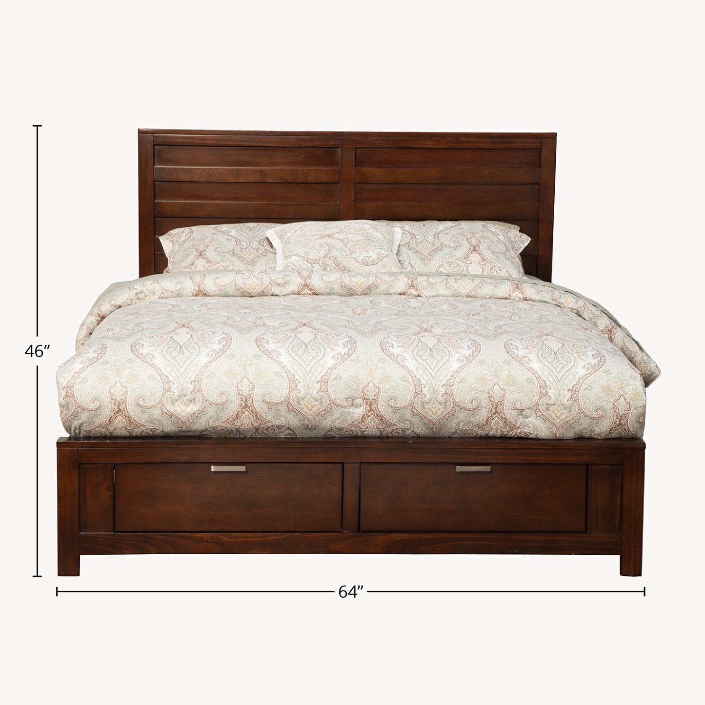 Carmel Eastern King Storage Bed, Cappuccino