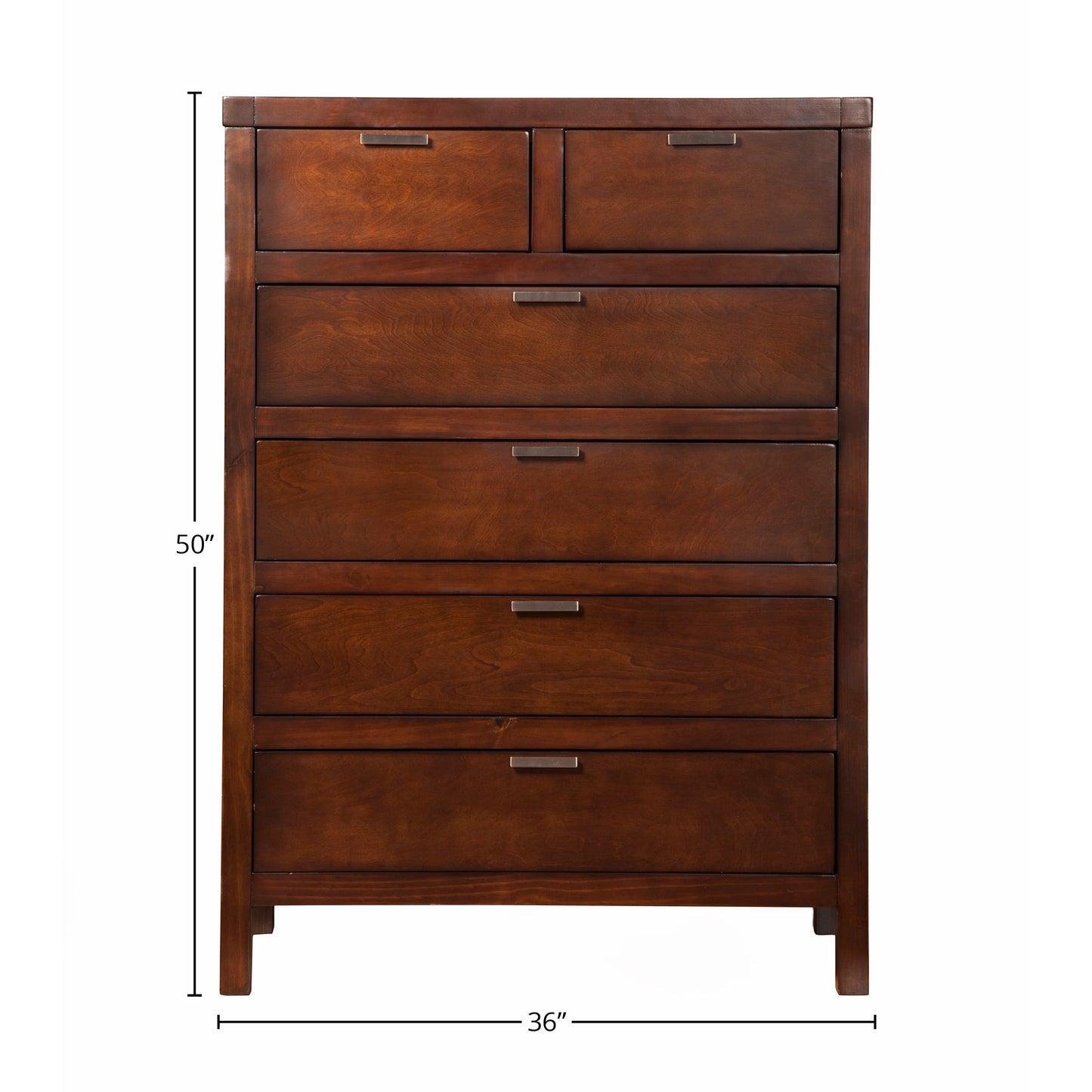 Carmel 6 Drawer Chest, Cappuccino