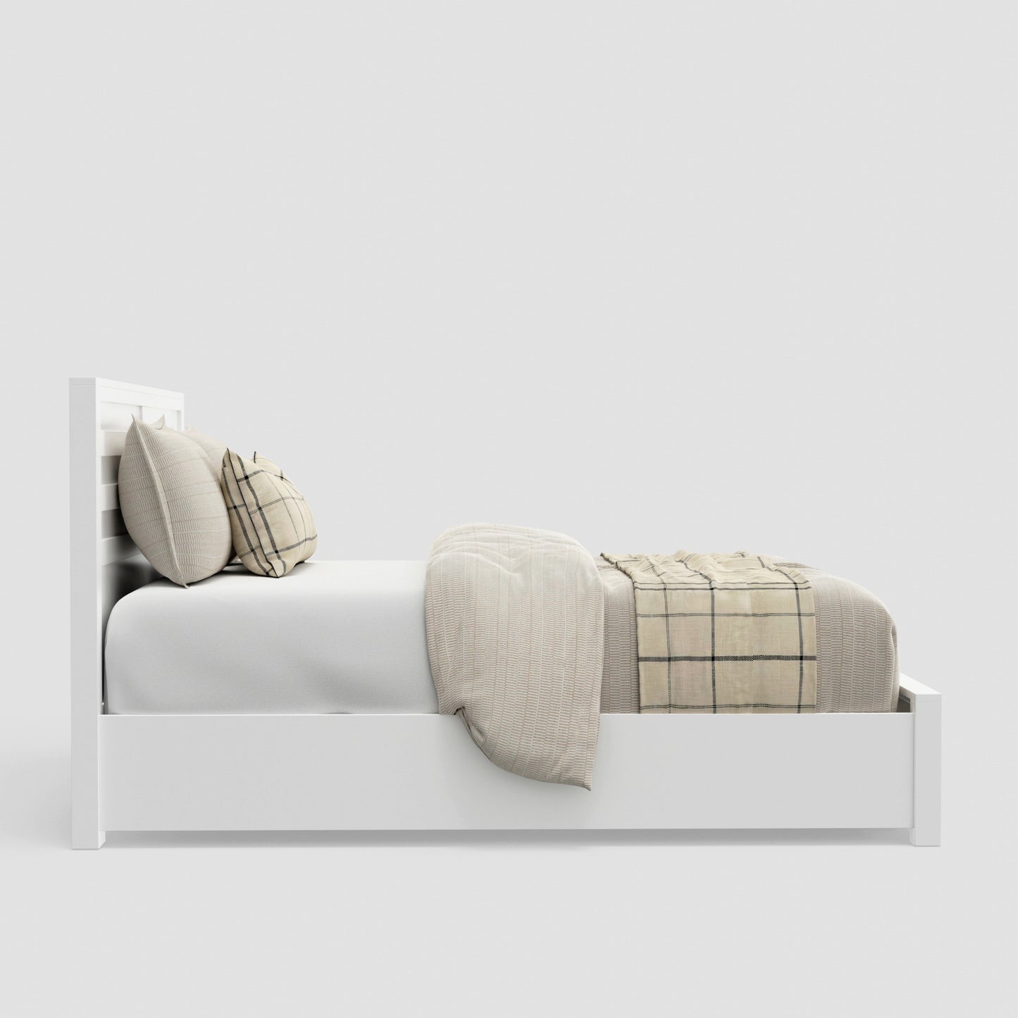 Carmel Full Size Storage Bed, White