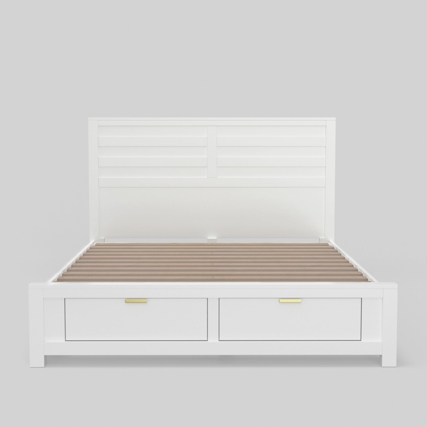 Carmel Full Size Storage Bed, White