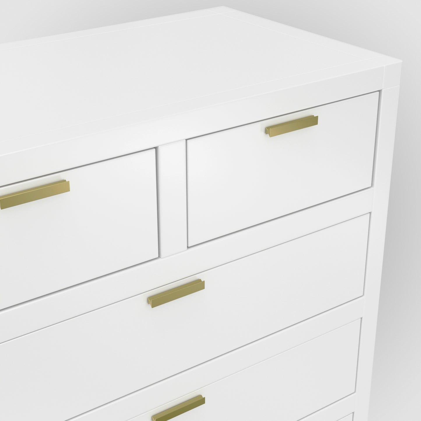Carmel 6 Drawer Chest, White