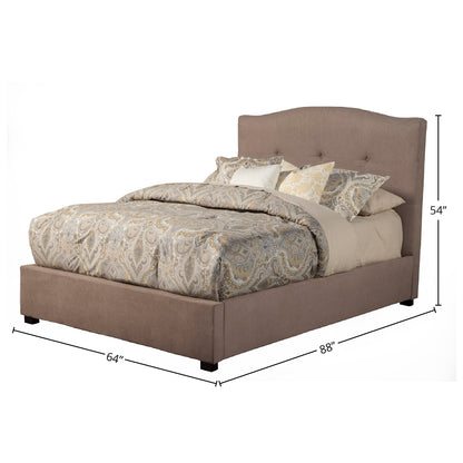 Amanda Queen Tufted Upholstered Bed, Haskett/Jute