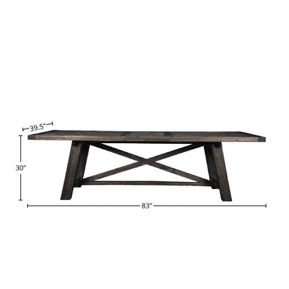 Newberry Extension Dining Table, Salvaged Grey