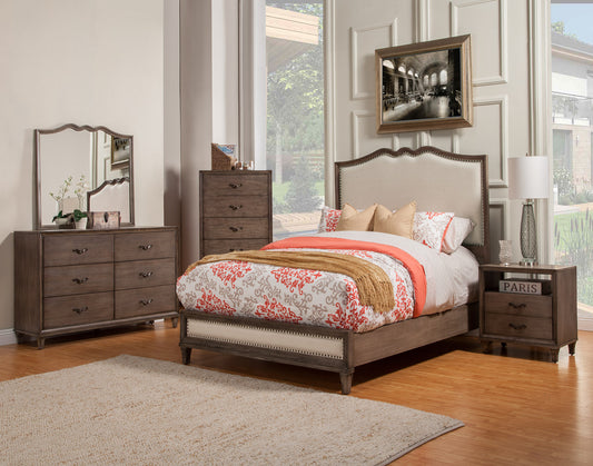 Charleston Mirror, Antique Grey