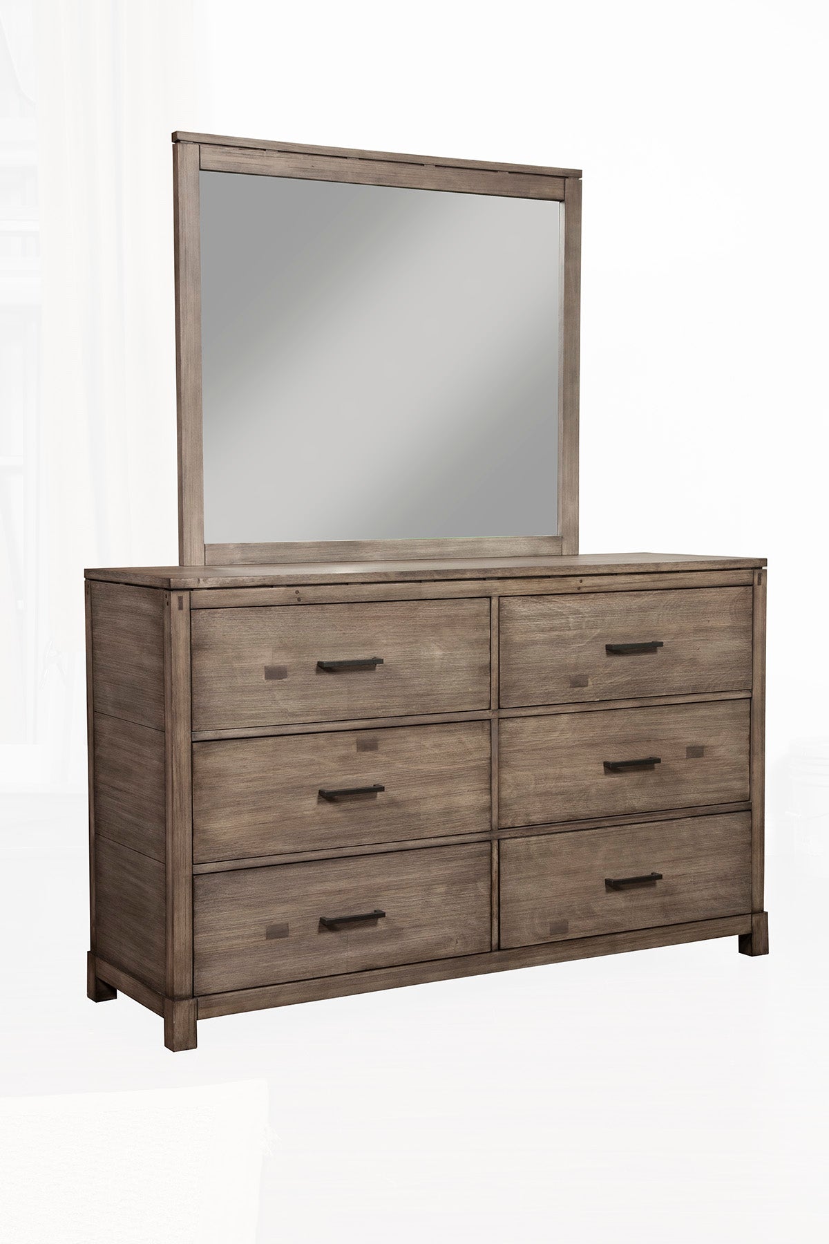 Sydney 6 Drawer Dresser, Weathered Grey