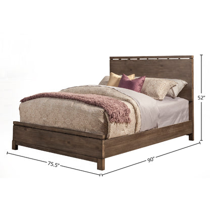 Sydney California King Panel Bed, Weathered Grey