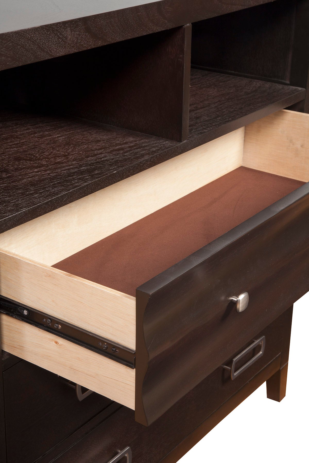 Legacy 3 Drawer TV Media Chest, Black Cherry