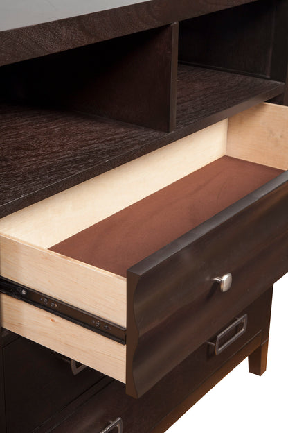 Legacy 3 Drawer TV Media Chest, Black Cherry