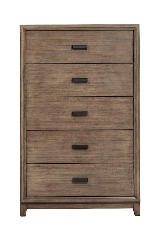 Camilla 5 Drawer Chest, Antique Grey