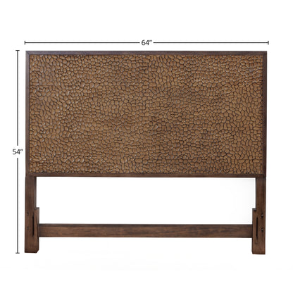 Brown Pearl Queen Headboard, Brown Bronze